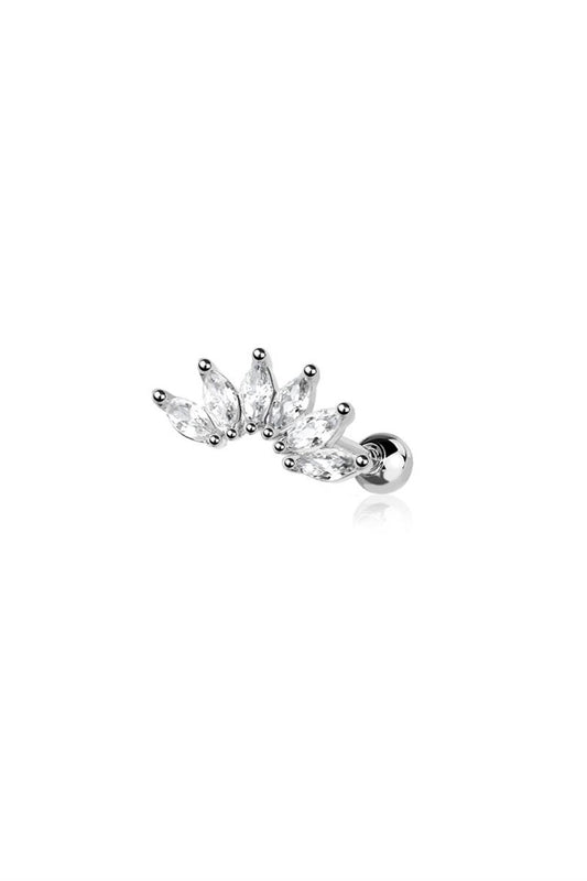 Premium Curved Crystal Marquise Flat Back 16g