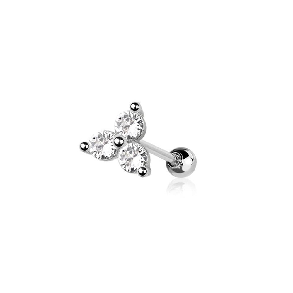 Premium Triple Claw-Set Crystal Ball Back 16g