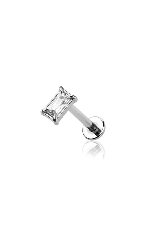 Premium Claw-set Rectangle Flat Back 16g