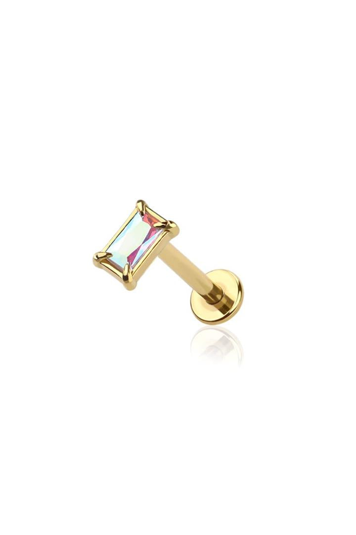 PREMIUM Claw-set Rectangle Flat Back 16g