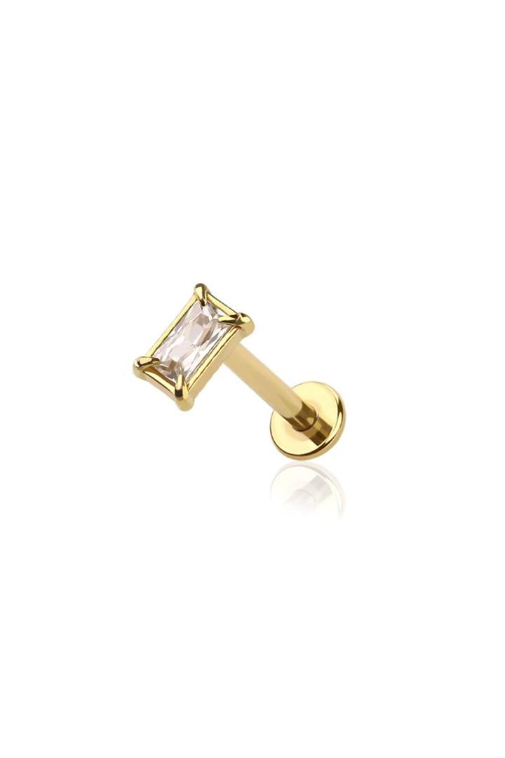 PREMIUM Claw-set Rectangle Flat Back 16g