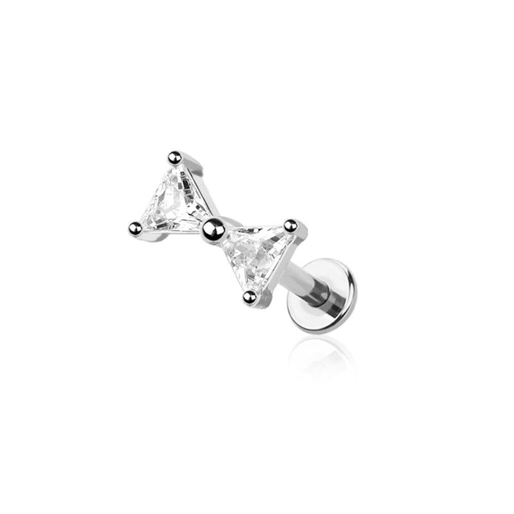 Premium Crystal Bow-Tie Flat Back 16g