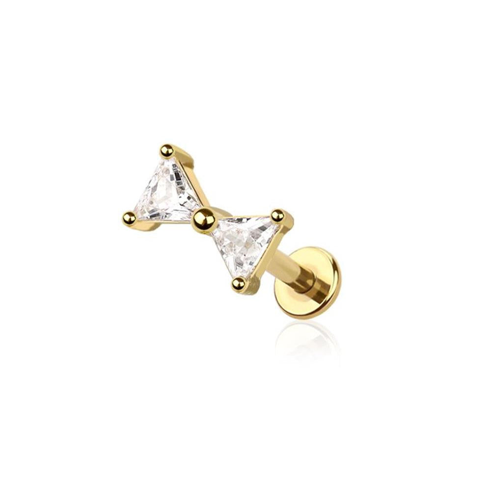 Claw-Set Crystal Bow-Tie Flat Back 16g