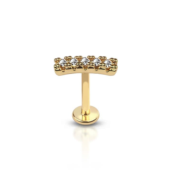 Crystal Bar Flat Back 16g