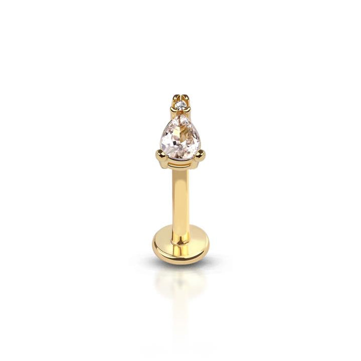 Claw-Set Crystal Tear Drop Flat Back 16g