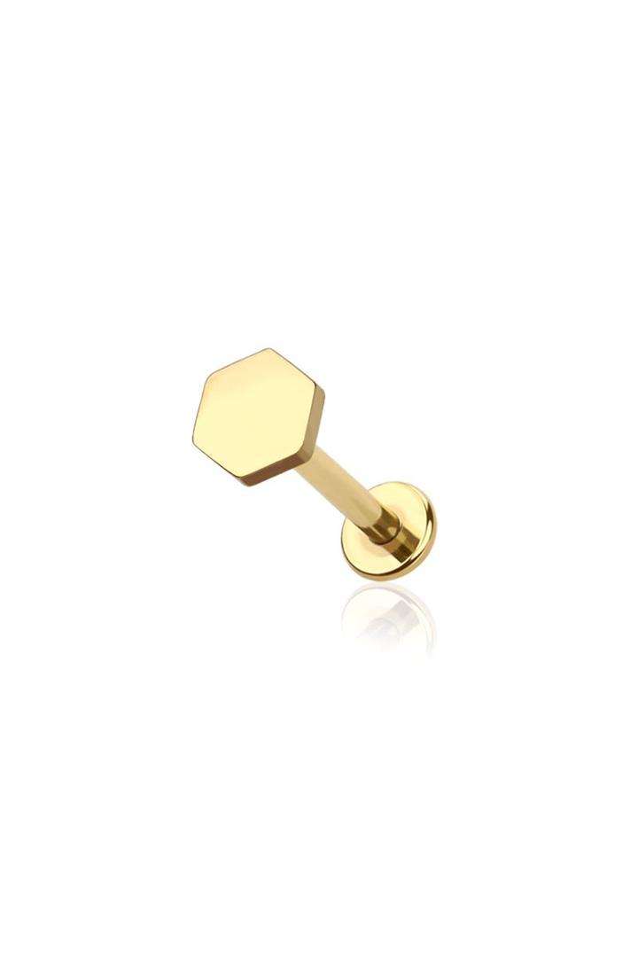 PREMIUM Hexagon Labret 16G
