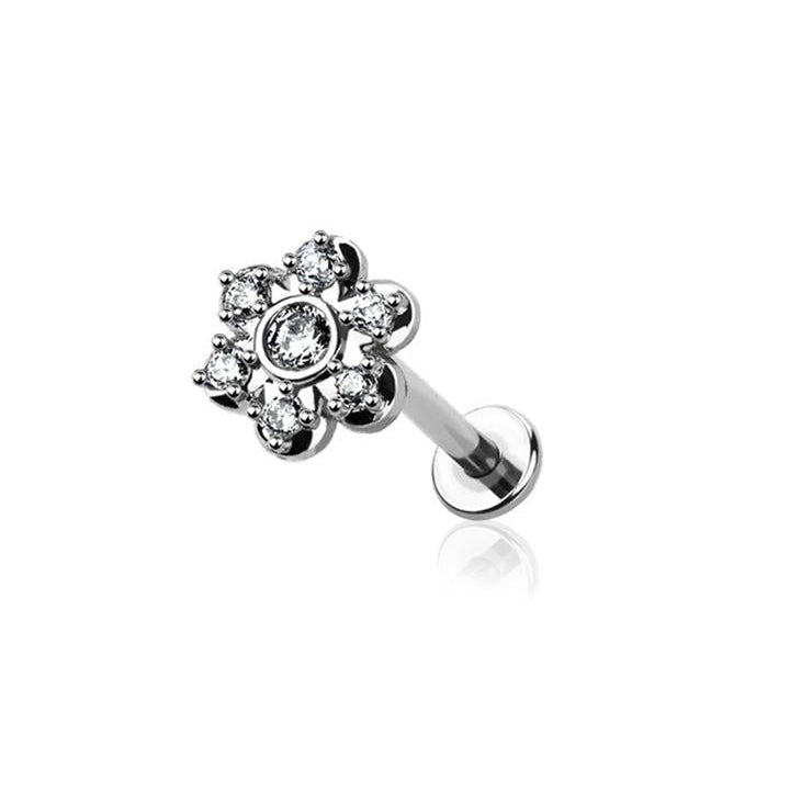 Premium Rounded Claw-Set Crystal Flower Flat Back 16g
