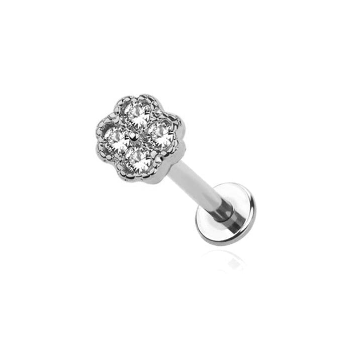 Premium Claw-Set Crystal Clover Flat Back 16g