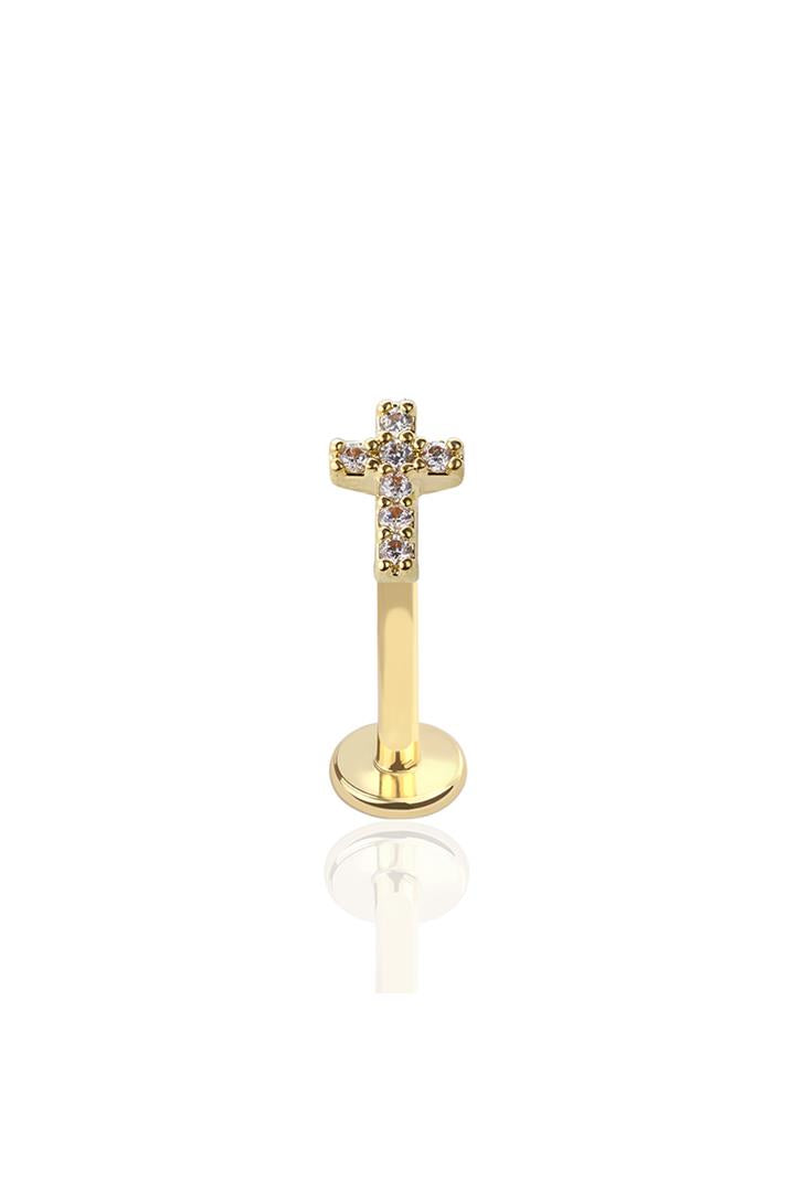 PREMIUM Traditional Crystal Cross Flat Back 16g