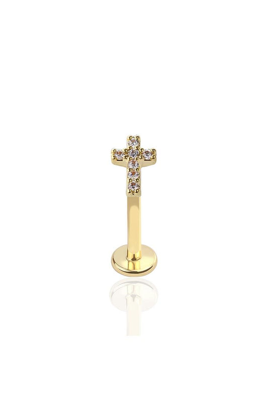 Premium Traditional Crystal Cross Flat Back 16g