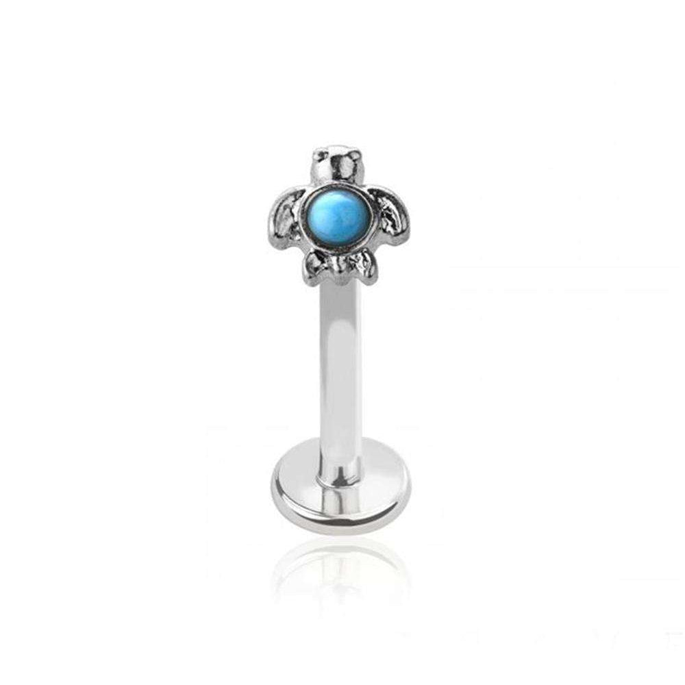 PREMIUM Turtle Sky Stone Labret 16G