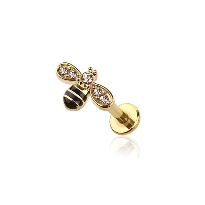 Premium Channel-Set Crystal Bee Flat Back 16g