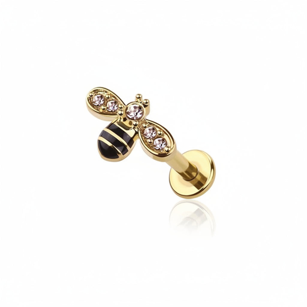 Pavé-Set Crystal Bee Flat Back 16g