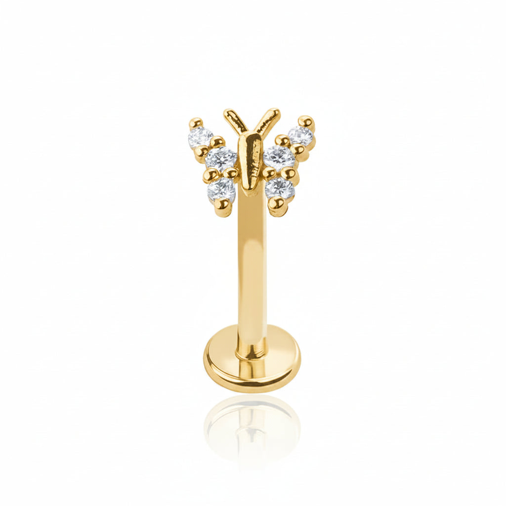 Claw-Set Crystal Butterfly Flat Back 16g
