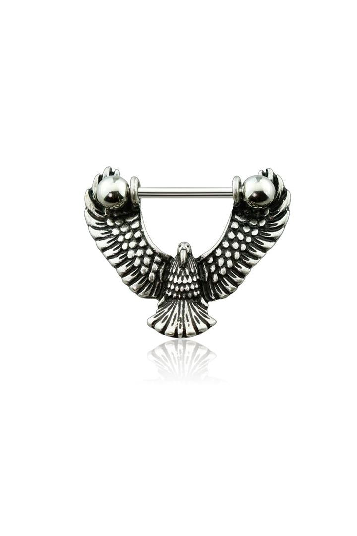 Vintage Eagle Nipple Barbell 14g