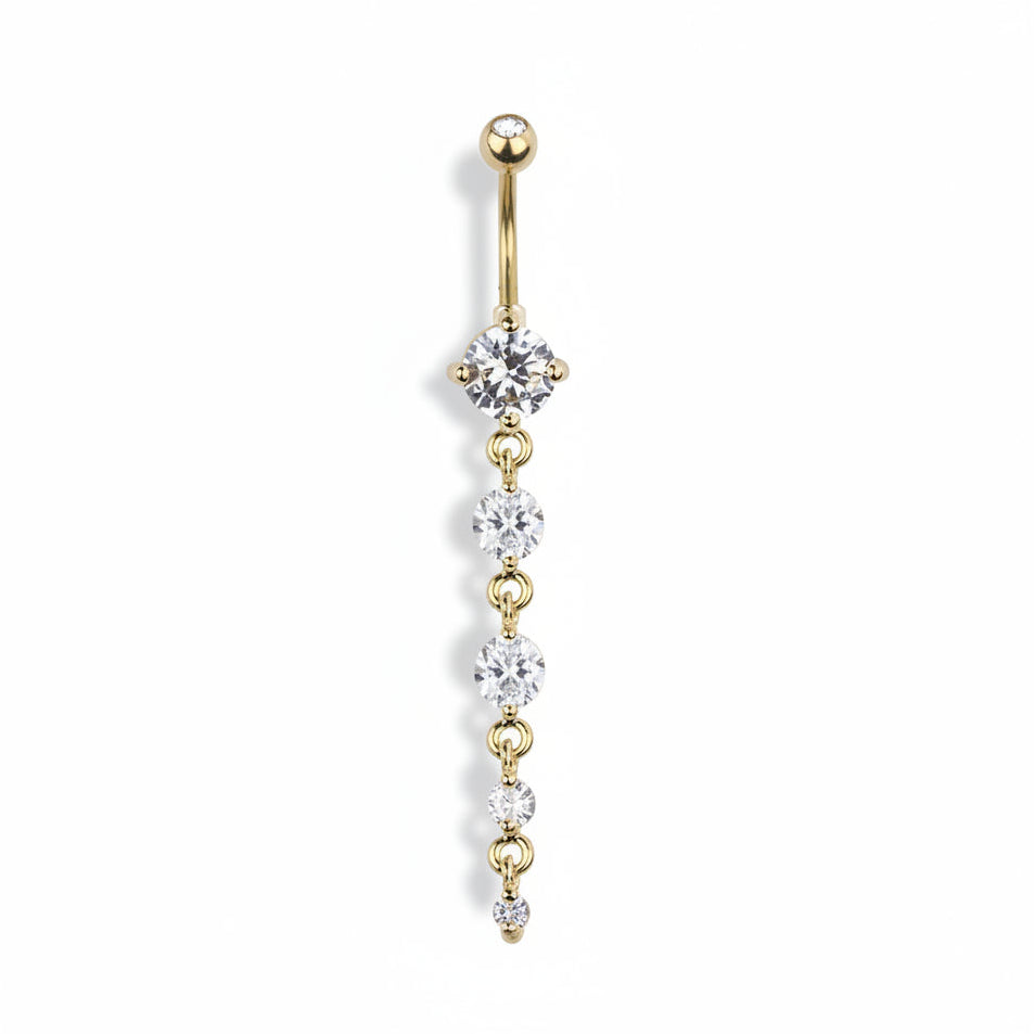 Linear Glow Navel Dangle 14g