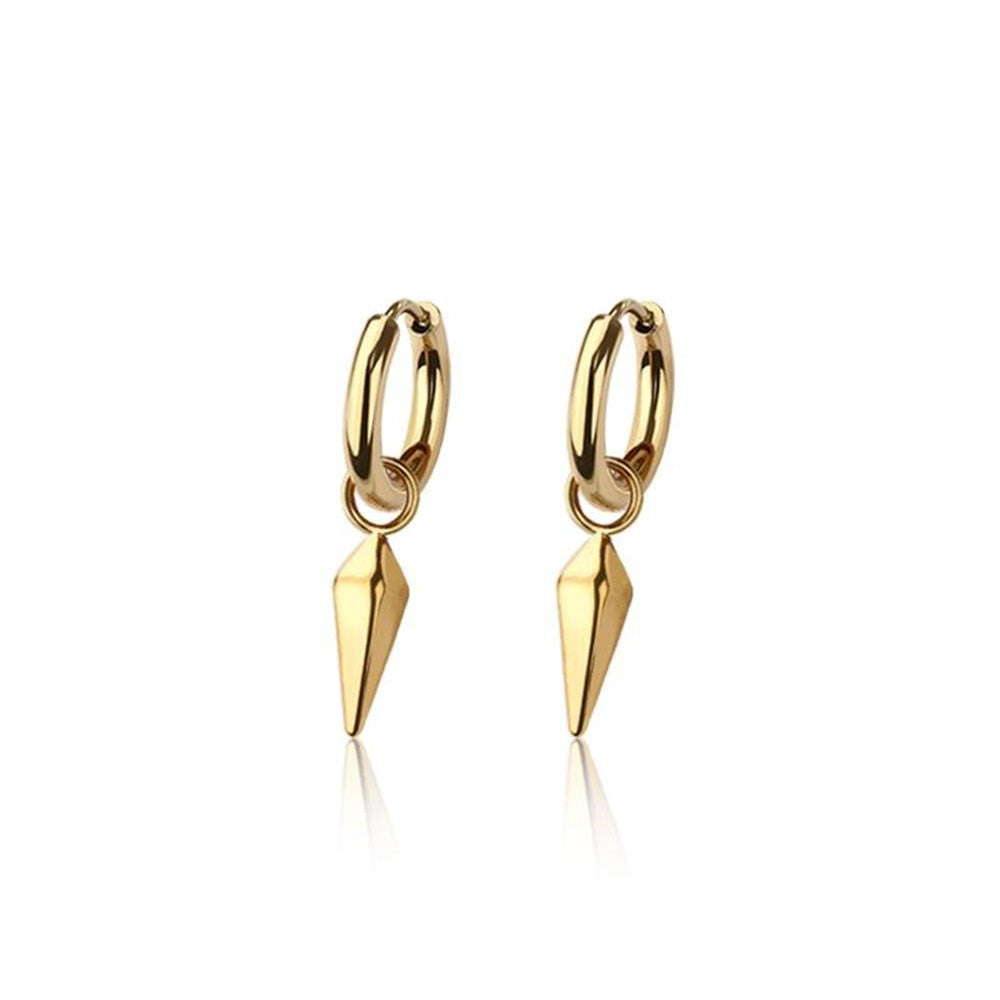 Double Cone Dangle Cuff Earrings