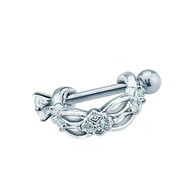Ornate Crown Cartilage Cuff 16g
