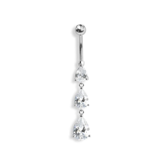 Triple Teardrop Tiered Navel Dangle 14g