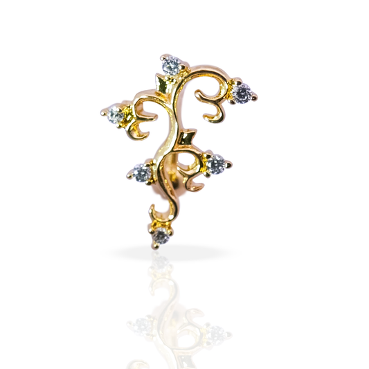 Dream Inverted Belly Button Ring 14g - Gold