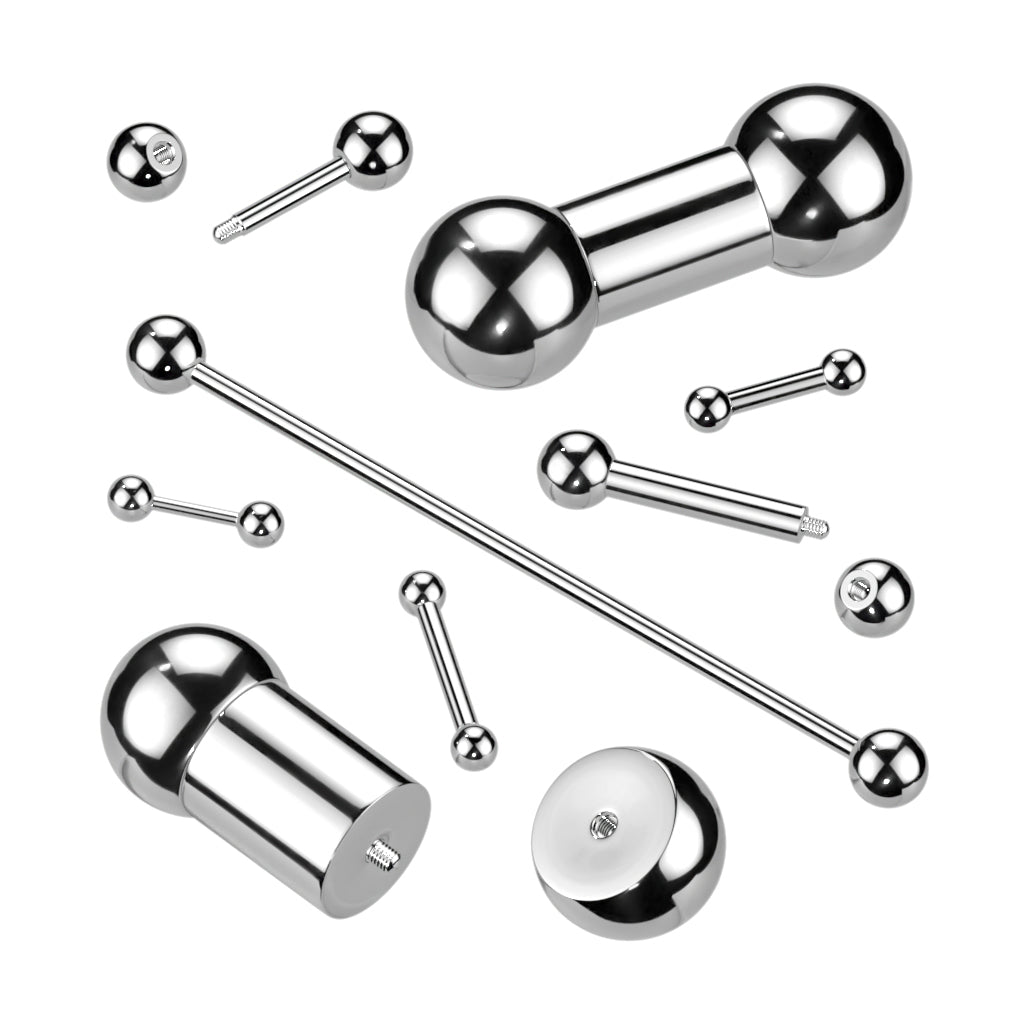 Surgical Steel Straight Barbell