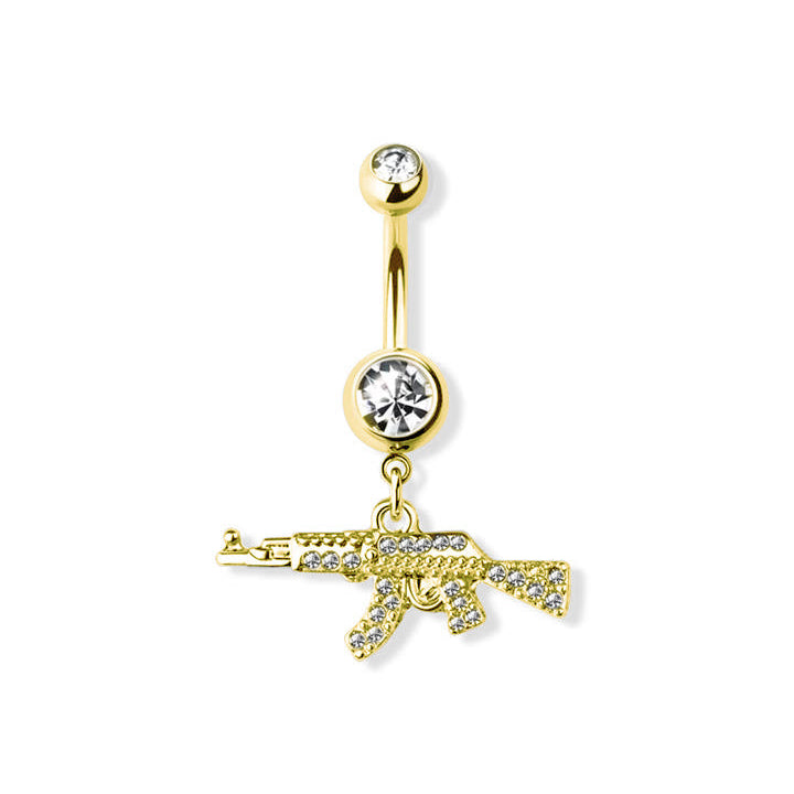 Gun Navel Dangle 14g