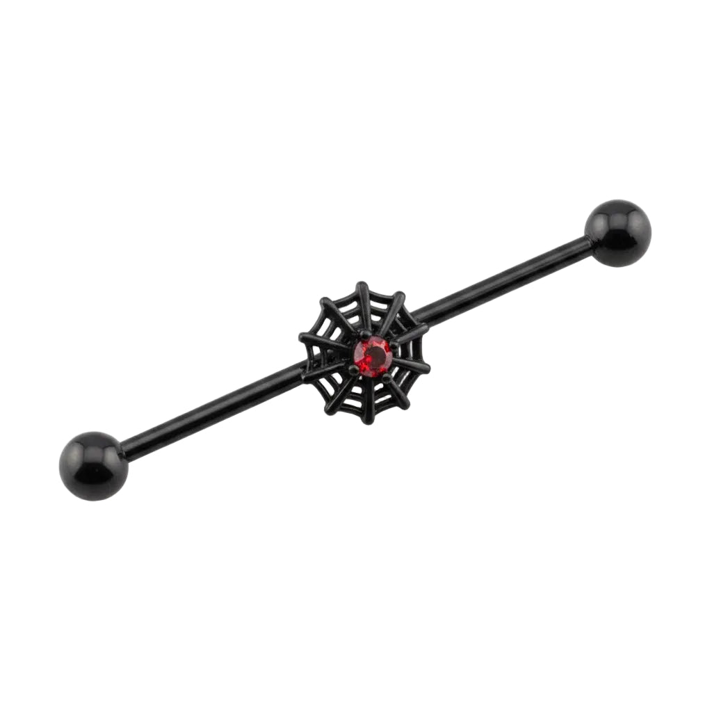 Arachnid Glam Industrial Barbell 14g