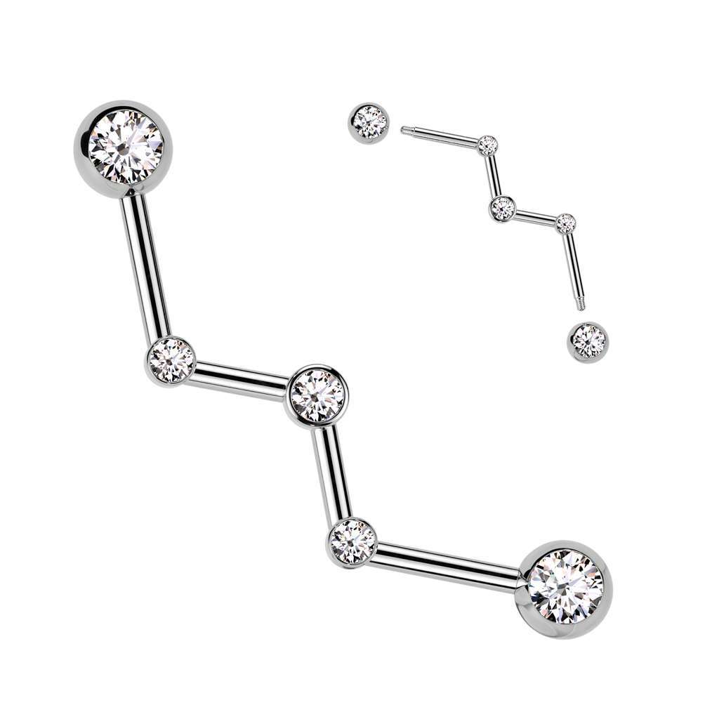 Premium Zodiac Industrial Barbell 14g