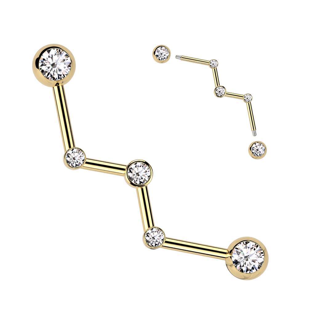 Premium Zodiac Industrial Barbell 14g