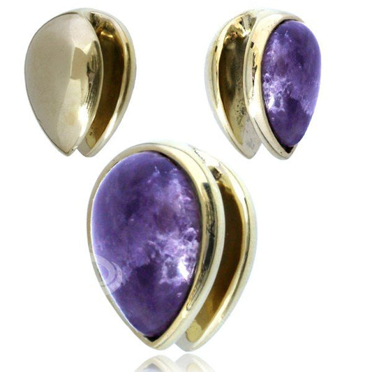 Brass & Amethyst 16mm $119