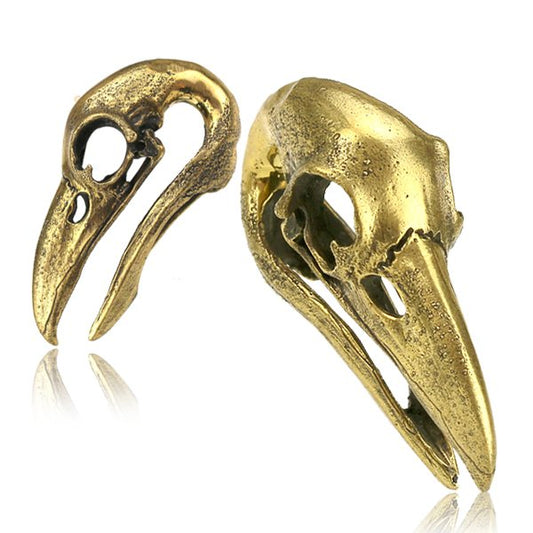 Brass Crow Skull 0g $119