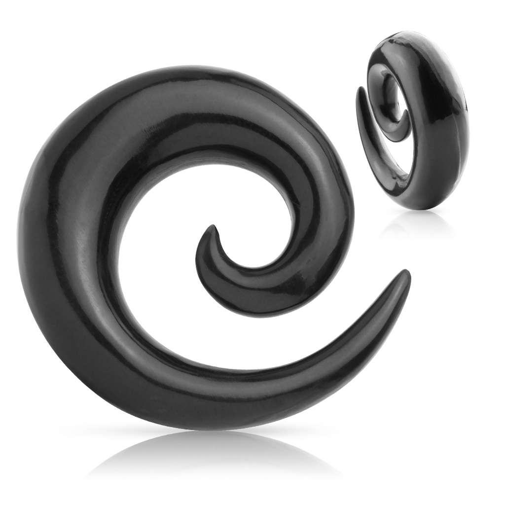 Buffalo Horn Spiral Taper - Hand Carved 6, 4, 2, 0, 00