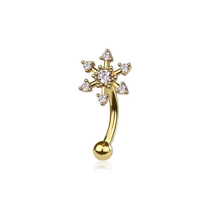 Starburst Curved Barbell 16g