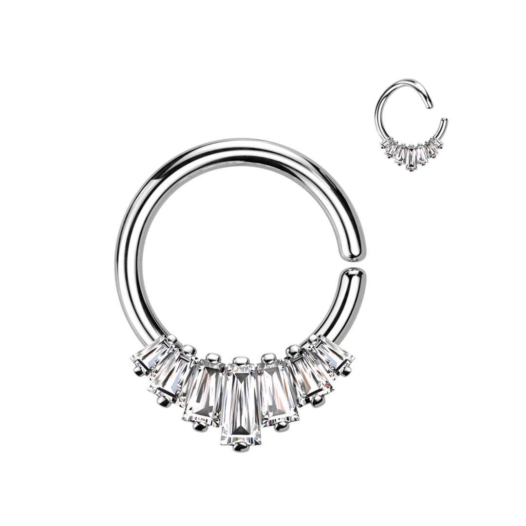 Claw-Set 7 Jewel Bendable Ring