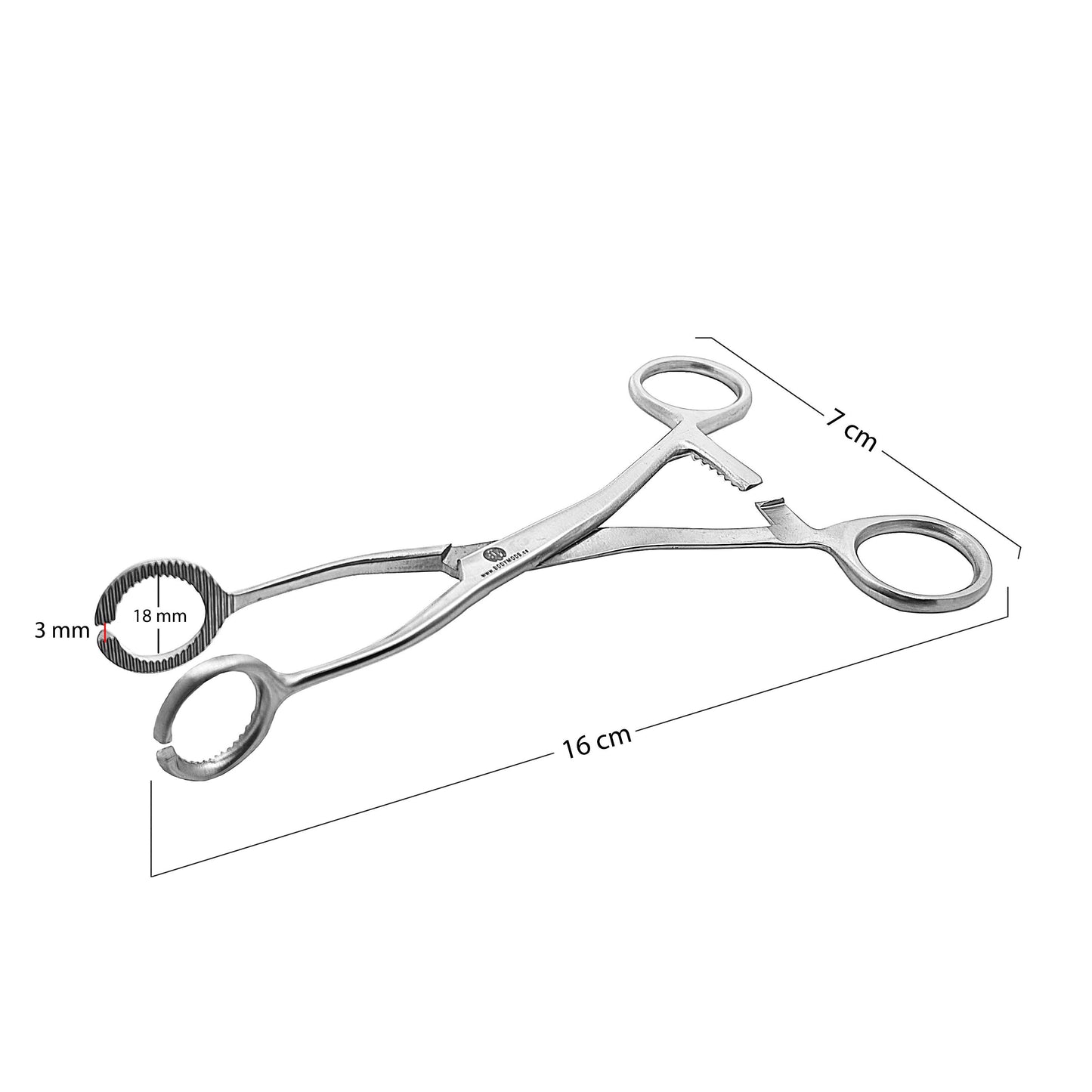 Collins Tongue Slotted Forceps