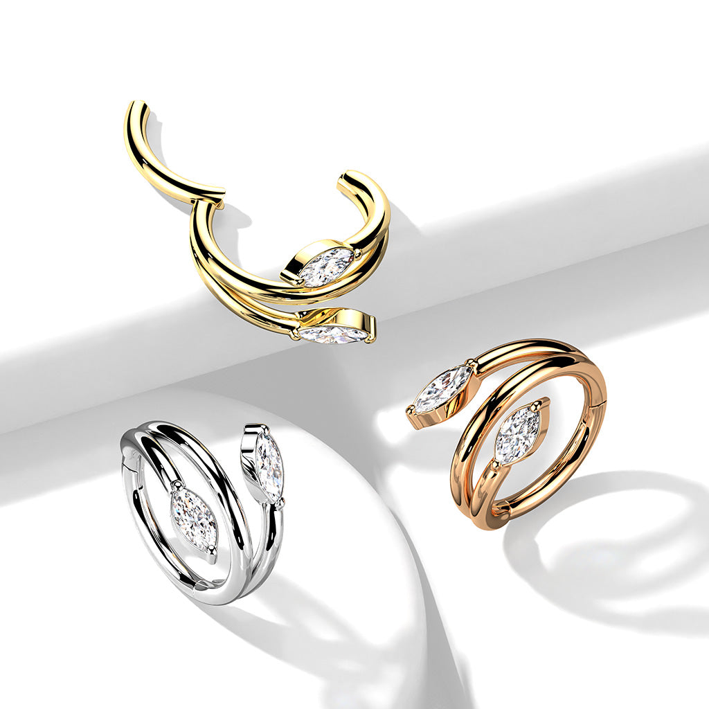 PREMIUM Vine Segment Ring 16g