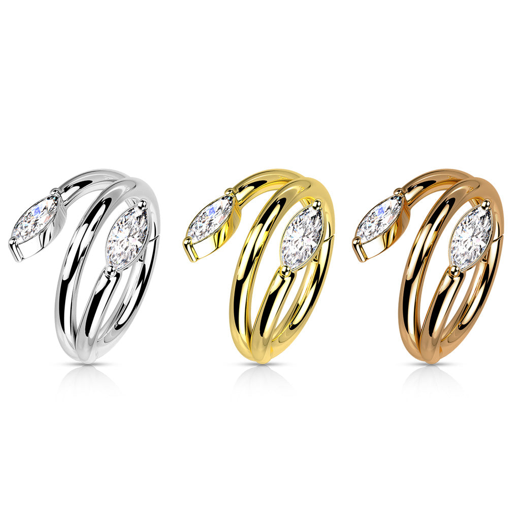 PREMIUM Vine Segment Ring 16g