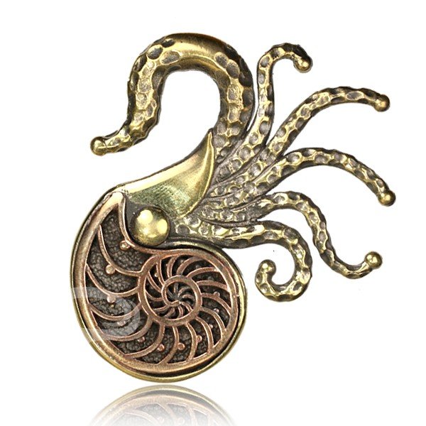 Copper inlay & Brass Octopus 2g $119