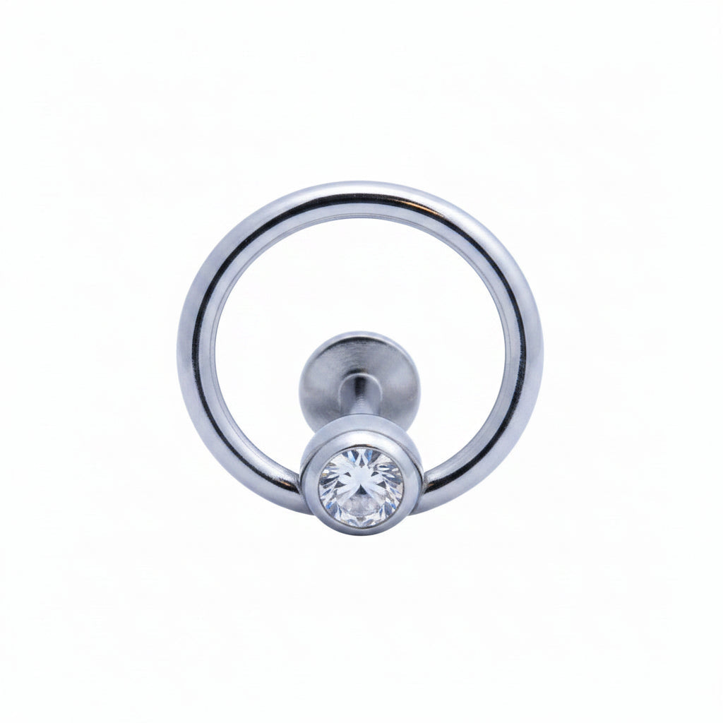 Slave Ring Crystal Flat Back 14g