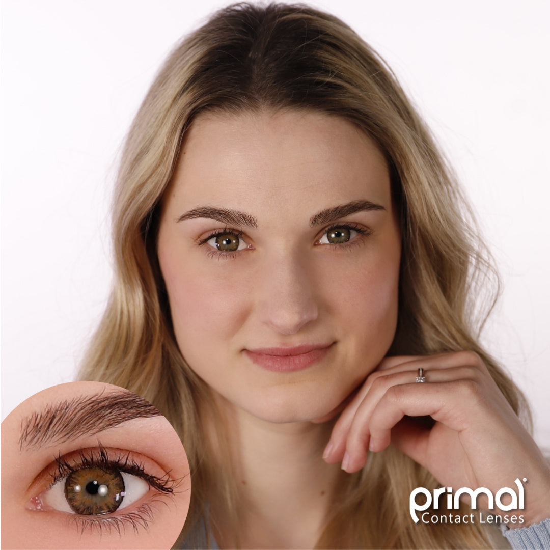 Delightful Honey - Light Brown Colored - Primal Contact Lenses