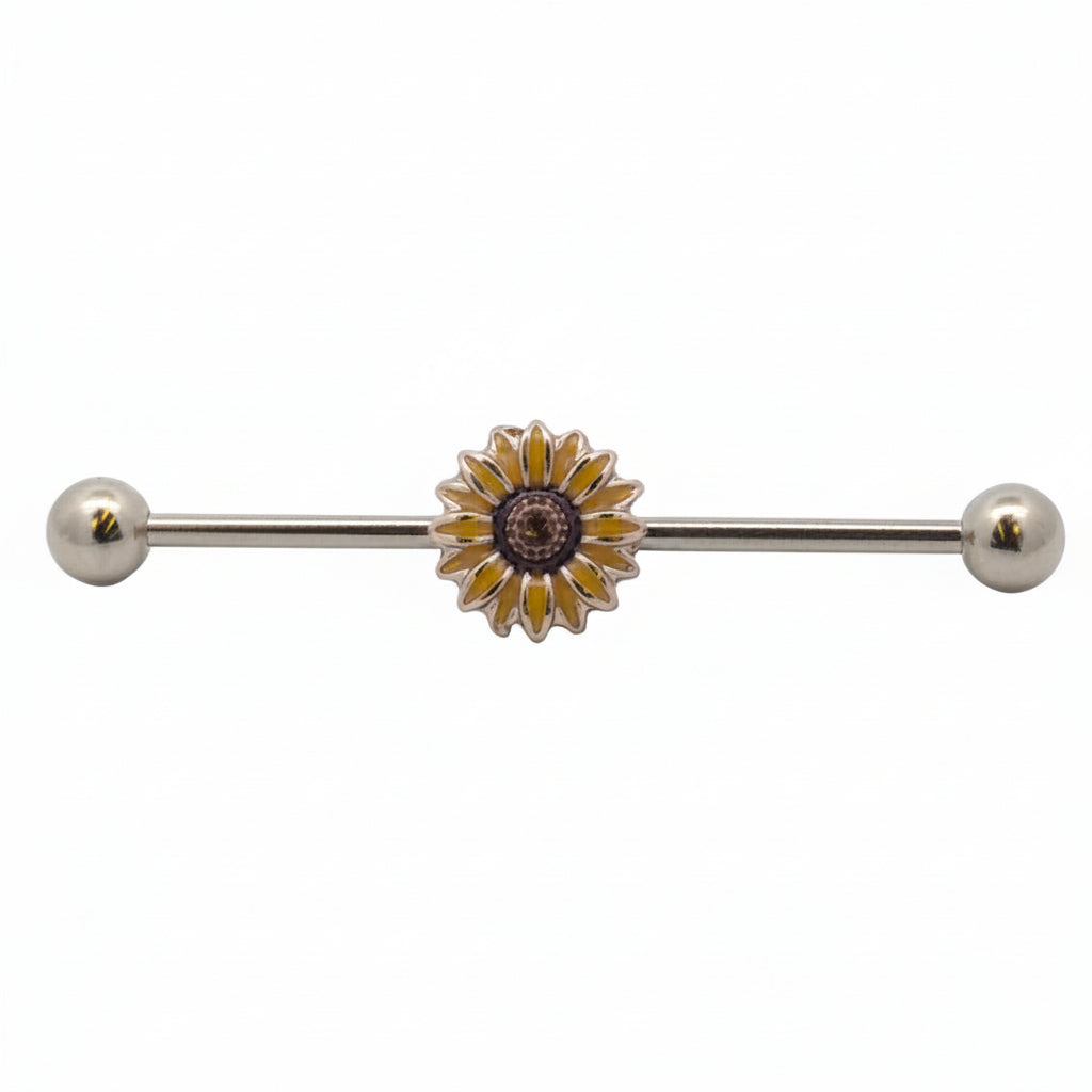 Sunflower Fancy Industrial Barbell 14g