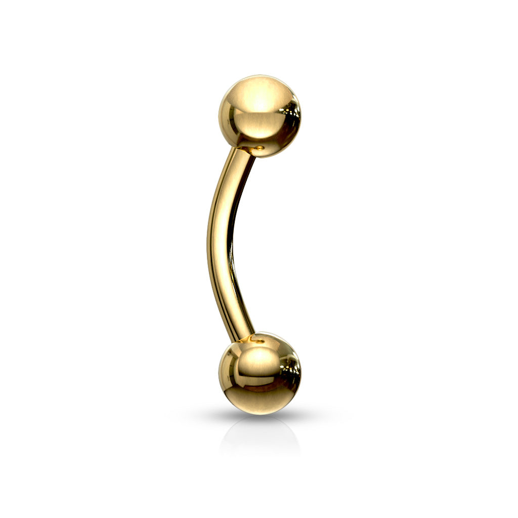 PVD Curved Barbell 14g