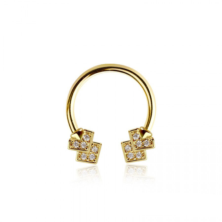 Square Stack Circular Barbell 16g