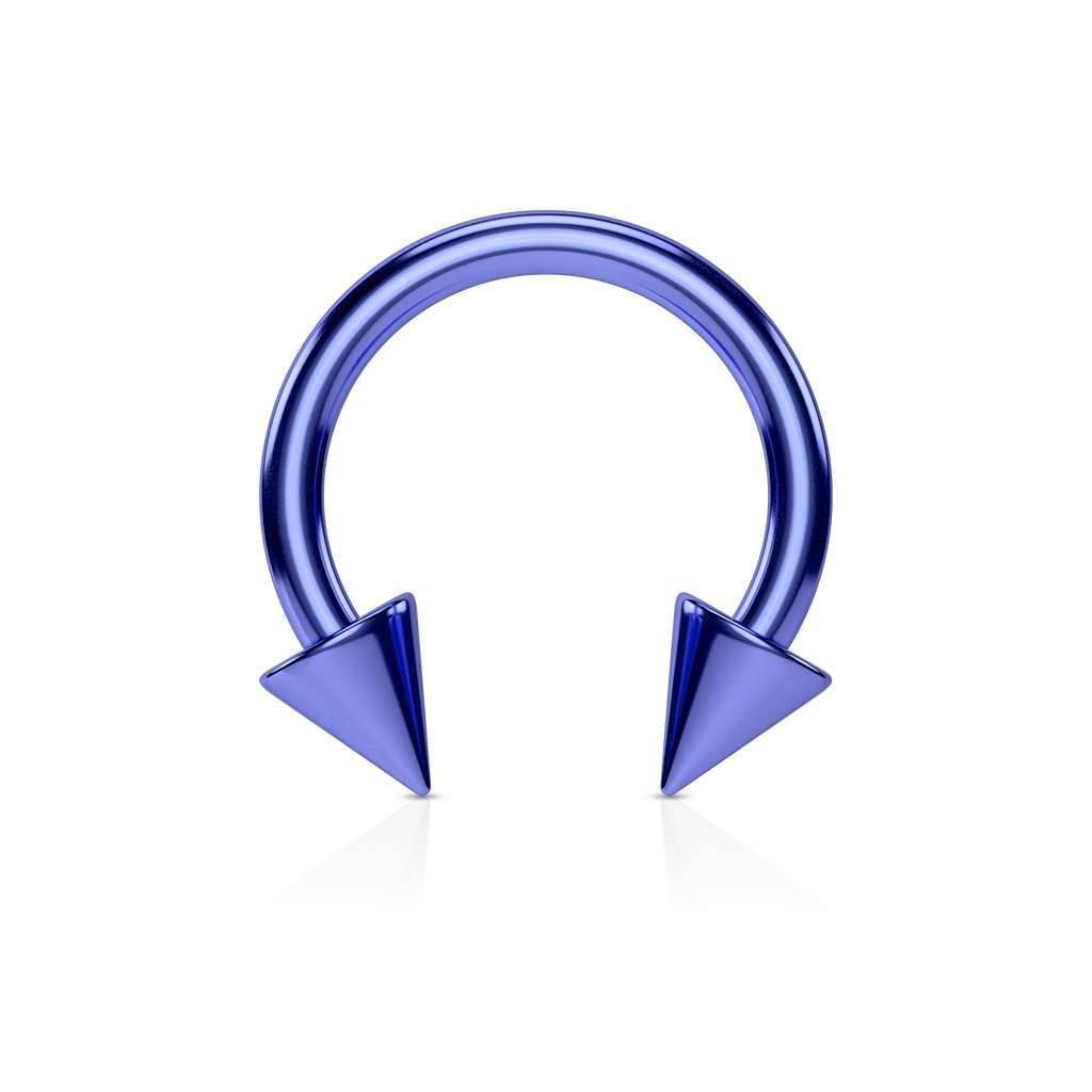 PVD Spiked Circular Barbell 14g