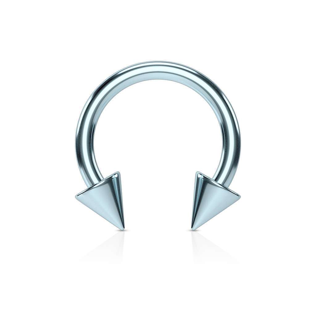 PVD Spiked Circular Barbell 14g