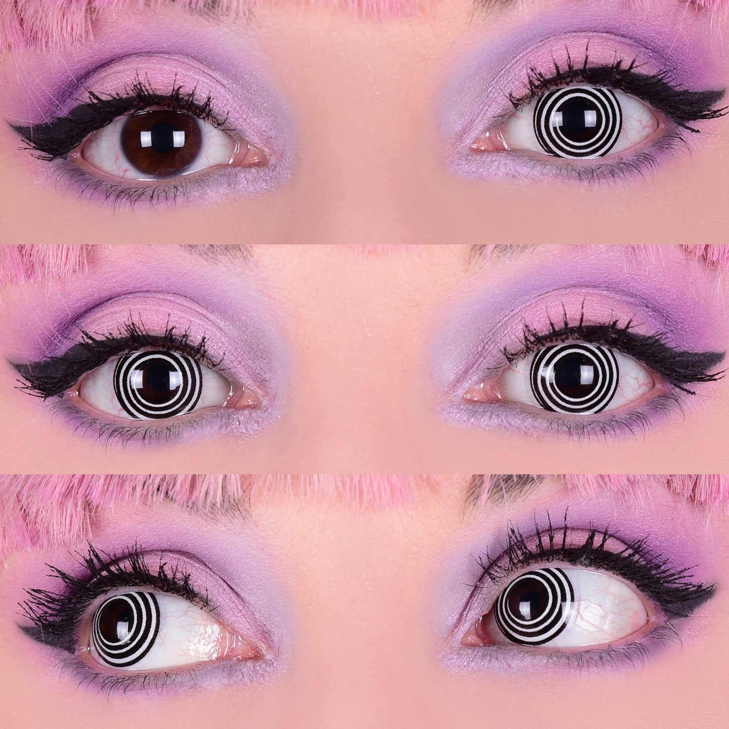Hypnotized - Black & White Colored - Primal Contact Lenses