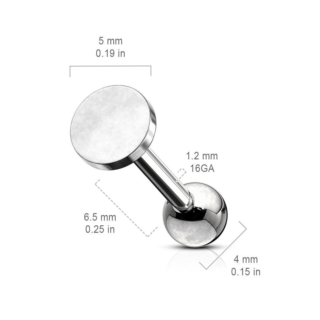 Premium Flat Circle Ball Back 16g