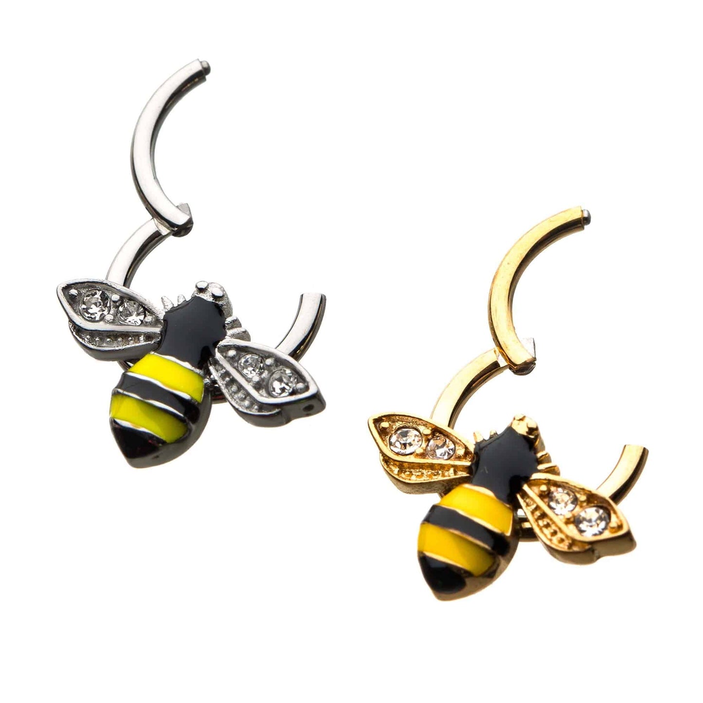 Jewel Wings Bumble Bee Hinged Segment Ring 16g (2)