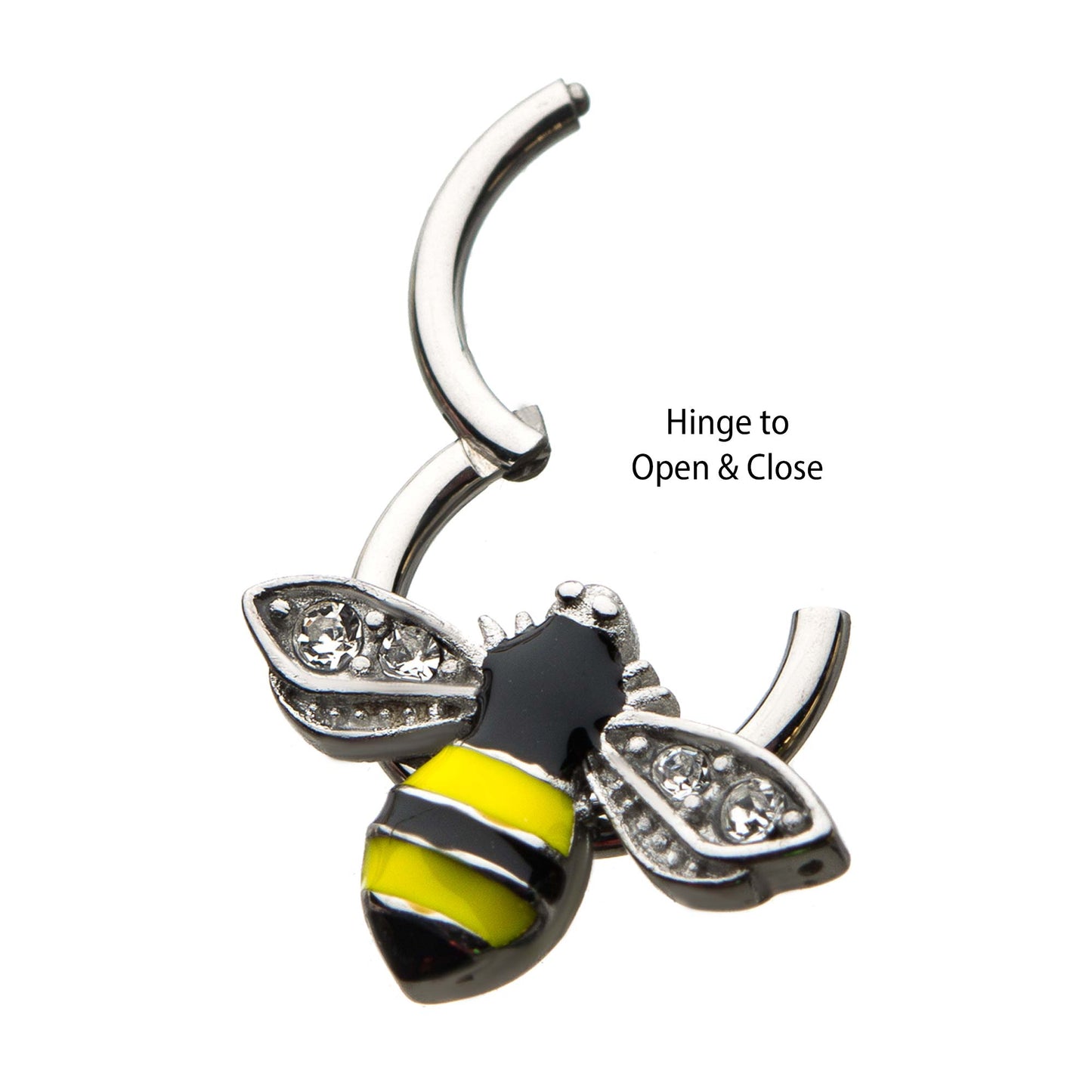 Jewel Wings Bumble Bee Hinged Segment Ring 16g (3)