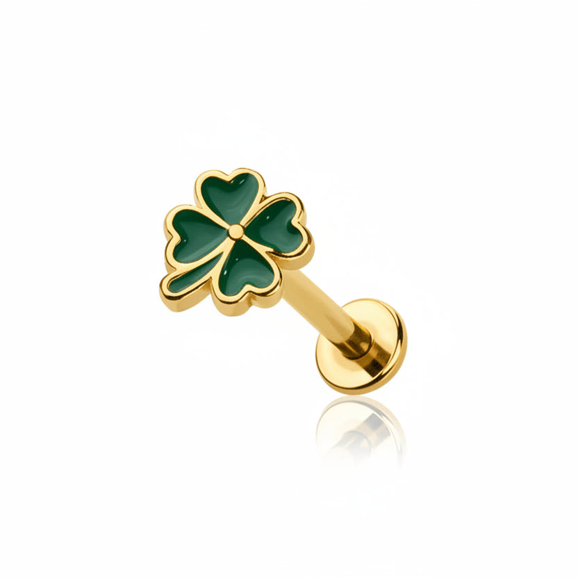 Premium Lucky Clover Flat Back 16g